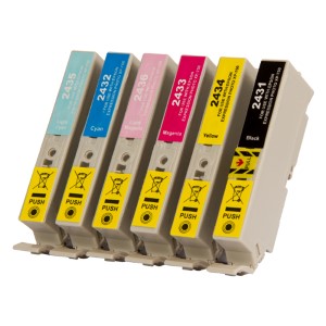 Huismerk Epson T24354020#24XL Inktcartridge Foto Cyaan 7ml