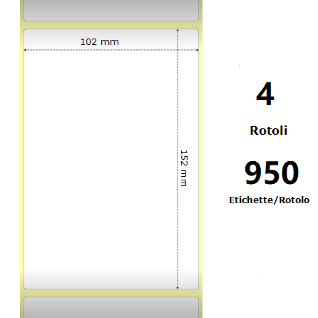 Huismerk Pro-Zebra ZE200963 Labels Wit