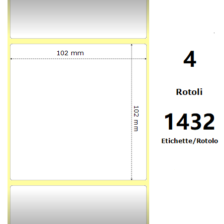 Huismerk Pro-Zebra ZE880746-101 Labels Wit