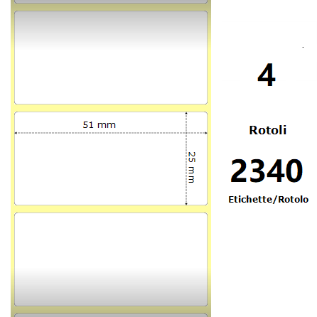 Huismerk Pro-Zebra ZE10010039 Labels Wit